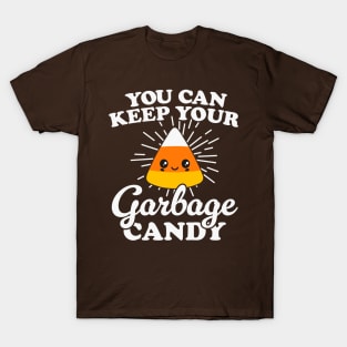 Cute Kawaii Candy Corn: Funny Halloween Garbage Candy T-Shirt